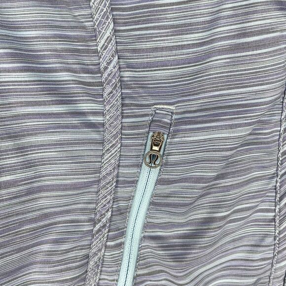 Lululemon Run: Make A Break Jacket Twisted Stripe Caspian Blue - Picture 5 of 9